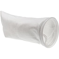 vhbw calza filtrante universale compatibile con acquari, piscine, skimmer - Sacchetto filtrante, polietilene, 18 x 45 cm, 100 micron, bianco