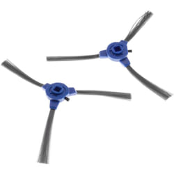 Vhbw - 2x spazzola laterale compatibile con Eufy RoboVac G30 Hybrid, G40 Hybrid+ robot aspirapolvere - Set spazzole, Nero / grigio / blu