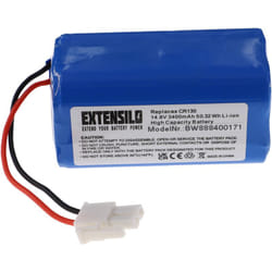 EXTENSILO batteria compatibile con Ecovacs Deebot DG800 home cleaner (3400mAh, 14,8V, Li-Ion)
