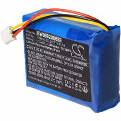 vhbw - the clever way - Batteria ricaricabile di ricambio, compatibile e di alta qualità, ad alta capacità, per altoparlanti ...