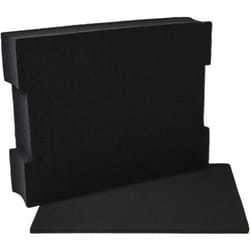 Inserto con base compatibile con Bosch l-boxx 136 cassetta degli attrezzi - gommapiuma, personalizzabile, nero - Vhbw