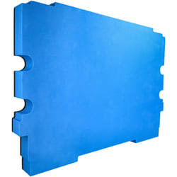 Vhbw - inserto compatibile con Makita MakPac 1, 2 cassetta degli attrezzi - schiuma rigida, nero / blu, 30mm