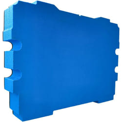 Vhbw - inserto compatibile con Festool Systainer t-loc cassette degli attrezzi - schiuma rigida, blu, 61mm