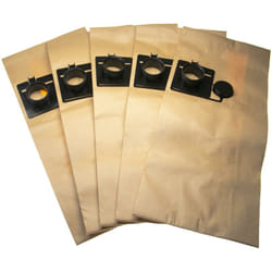 5x sacchetto compatibile con Festool ct/ctl/ctm 22, fis-ct 22/5 aspirapolvere - in carta, 60cm x 26.6cm, marrone - Vhbw
