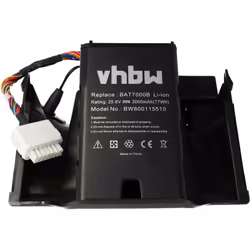 vhbw - the clever way - Batteria ricaricabile di ricambio, compatibile e di alta qualità, ad alta capacità, per dispositivo d ...