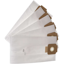 vhbw 5x sacchetto dell'aspirapolvere compatibile con Columbus ST 7 aspirapolvere - in microfibra, 40,8cm x 22,8cm, bianco