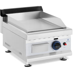 Royal Catering - Fry Top a Gas Da Banco Piastra Liscia 35 x 40 cm Propano/Butano Acciaio Inox
