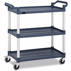 ⭐⭐⭐⭐⭐ Carrello di servizio robusto in plastica e alluminio con tre ripiani di marca Royal Catering ✅ Modello: RC-ST910SS ✅ Ar ...