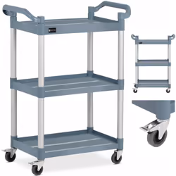 Codice produttore: 10011717 Il carrello cameriere Royal Catering è perfetto per la consegna dei pasti o il ritiro delle pieta ...