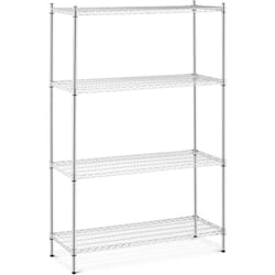 Royal Catering - Scaffale Filo Metallico 1000 kg Scaffalatura 4 Ripiani 120 x 45 x 180 cm