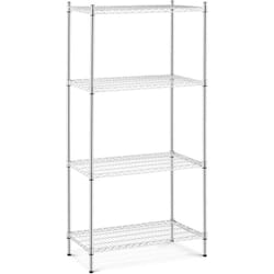 Royal Catering - Scaffale Filo Metallico 1000 kg Scaffalatura 4 Ripiani 90 x 45 x 180 cm