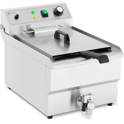 Friggitrice Elettrica Professionale Rubinetto Di Scarico Zona Fredda 3000W 16 l
