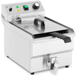 Friggitrice Elettrica Professionale Rubinetto Di Scarico Zona Fredda 5000W 9 l