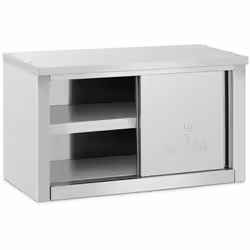 ⭐⭐⭐⭐⭐ Finalmente spazio in cucina: pensile a muro in acciaio inox con 2 porte scorrevoli di marca Royal Catering ✅ Modello: R ...