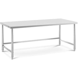 Tavolo acciaio inox - 200 x 90 cm Capacità di carico 100 kg