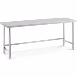 ⭐⭐⭐⭐⭐ Tavolo resistente in acciaio inox con ampia superficie di lavoro di marca Royal Catering ✅ Modello: RCAT-200/60-PS ✅ Ar ...