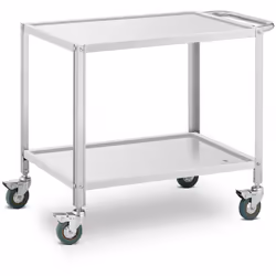⭐⭐⭐⭐⭐ Salvaspazio e mobile: il carrello di servizio in acciaio inox con due ripiani di marca Royal Catering ✅ Modello: RCGW 1 ...