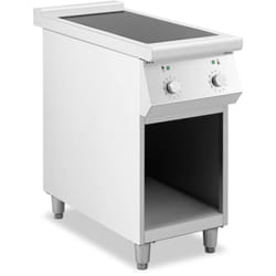 Royal Catering - Cucina a induzione 8500 w 2 superfici di cottura 260 °c Spazio di stoccaggio