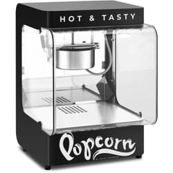 Royal Catering - Macchina per pop corn professionale Design retrò 18 l/h 1,2 l nera