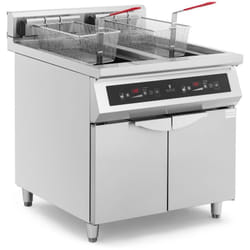 Royal Catering - Friggitrice a induzione Friggitrice doppia 60 l 20000 w led + Timer