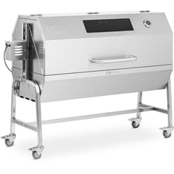 Griglia per maialino da latte - Con motore - Lunghezza spiedo: 138 cm - Acciaio
