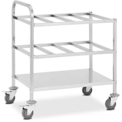 Royal Catering - Carrello multifunzione - Acciaio inox - Per 24 x gn 1/6 - 450 kg - Royal