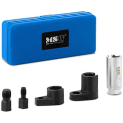 MSW - Kit Chiavi Sonda Lambda Set Da 5 Pezzi Messa Fase Motore Con Valigetta Acciaio
