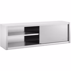 ⭐⭐⭐⭐⭐ L'elegante pensile in acciaio inox con ante scorrevoli mette la cucina in ordine di marca Royal Catering ✅ Modello: RCS ...