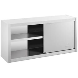 Royal Catering - Pensile In Acciaio Inox Con Ante Scorrevoli Da Cucina 120x45 Cm Armadietto Inox