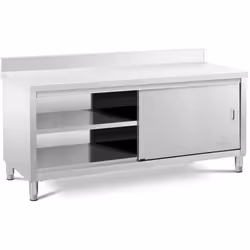 ⭐⭐⭐⭐⭐ Fino a 600 kg: il più forte dei tavoli con alzatina! di marca Royal Catering ✅ Modello: RCSSCB-200X70-E-B ✅ Articolo: 1 ...