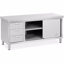 ⭐⭐⭐⭐⭐ Fino a 600 kg! Il più forzuto dei tavoli armadiati di marca Royal Catering ✅ Modello: RCSSCB-180X70-S ✅ Articolo: 10011 ...
