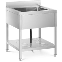 Royal Catering - Lavello In Acciaio Inox Cucina Professionale Lavandino Ristorante 50x50x25,5cm