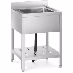 ⭐⭐⭐⭐⭐ Lavello in acciaio inox profondo con mobiletto e paraschizzi di marca Royal Catering ✅ Modello: RCSSS-60X60-S ✅ Articol ...