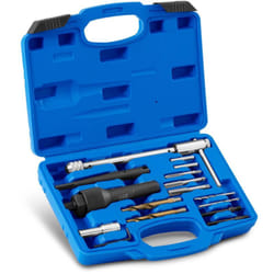 MSW - Kit Estrattore Candelette Rotte Incastrate Estrattore Candelette 16 Parti M8/M10