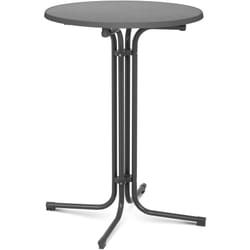 Royal Catering - Tavolo Da Bar Pieghevole Tavolino Altro Da Bistro Chiosco Rotondo ø 80 cm Grigio