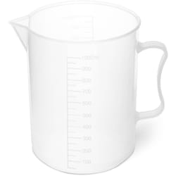 Misurino Caraffa Graduata Contenitore Laboratorio Plastica 1.000 ml 10 pezzi