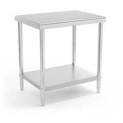 Tavolo inox 80 x 60 cm Portata: 190 kg Banco da Lavoro Cucina Tavolo acciaio