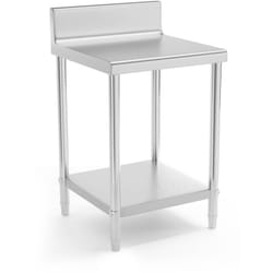 Royal Catering - Tavolo inox - 60 x 60 cm - Alzatina - Portata: 150 kg piano da lavoro cucina