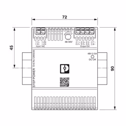 Phoenix Contact STEP3-PS/1AC/48DC/2.5/PT morsettiera - Vista aggiuntiva 3