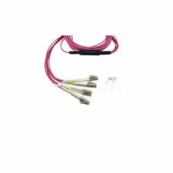 BlueOptics Alcatel-Nokia 3HE13896AA-5 kompatibles MPO-4xLC Multimode OM4 Patchkabel 5 cavo InfiniBand e in fibra ottica 5 m LC/APC Magenta