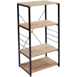 Woltu - Scaffale per Cucina 4 Ripiani Mensola da Cucina Scaffalature 60x40x123.5cm Rovere