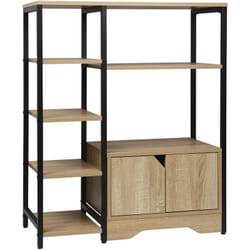 Libreria Moderna Design 80 x 35 x 97 cm Scaffale Portaoggetti per Libri cd Legno - Woltu