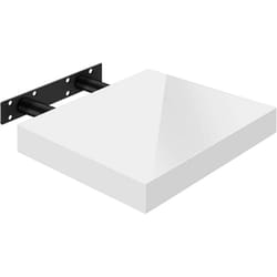 Mensola da Muro Scaffale Sospeso a Parete Libreria Piccola Legno e Metallo 1x 30x22.9x3.8 cm - Woltu