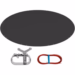 Informazioni su questo articolo Materiale resistente allo strappo: La copertura per piscina rotonda è realizzata in nuovo PE  ...
