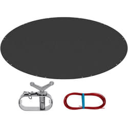 Copertura per Piscina Rotonda ø 360 cm. per Piscine di 300-320cm. Telo Copripiscina Invernale in pe 200g/m². Impermeabile. con Corda e Elemento di