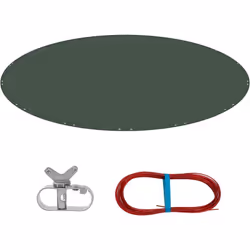 Informazioni su questo articolo MATERIALE DI QUALITÀ: Il telo di copertura per piscina è realizzato in nuovo PE da 200g/m2. s ...