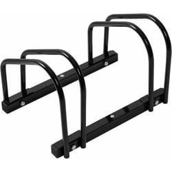Woltu - Rastrelliera per Biciclette a 2 Posti Portabici Per Montaggio a Terra e a Muro Supporto Per Biciclette in Metallo Nero