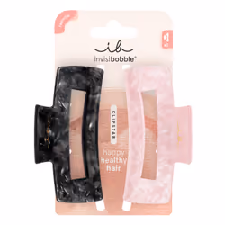 invisibobble Eclipse Glossy, Molletta per capelli, Nero, Rosa, Fantasia, Adulti, 2 pz