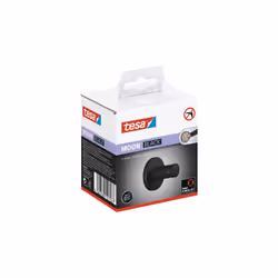 TESA MOON BLACK Interno Gancio per asciugamano Nero
