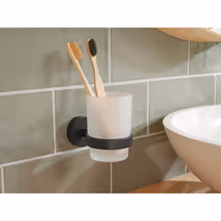 TESA MOON BLACK Nero, Bianco Supporto per spazzolino montato a muro - Vista aggiuntiva 4